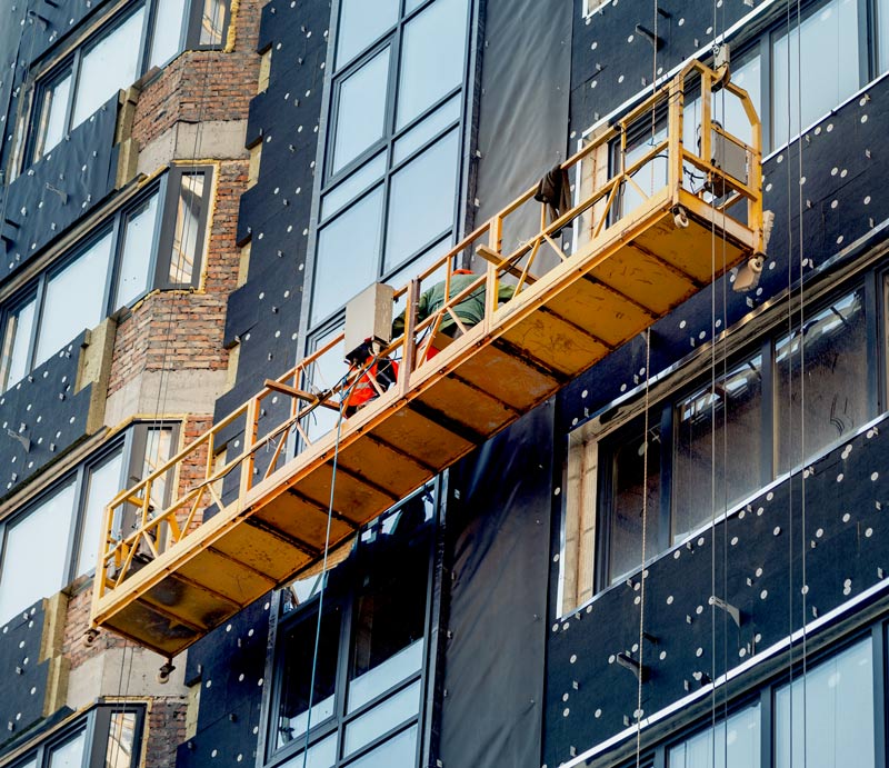 window washing cradle cables